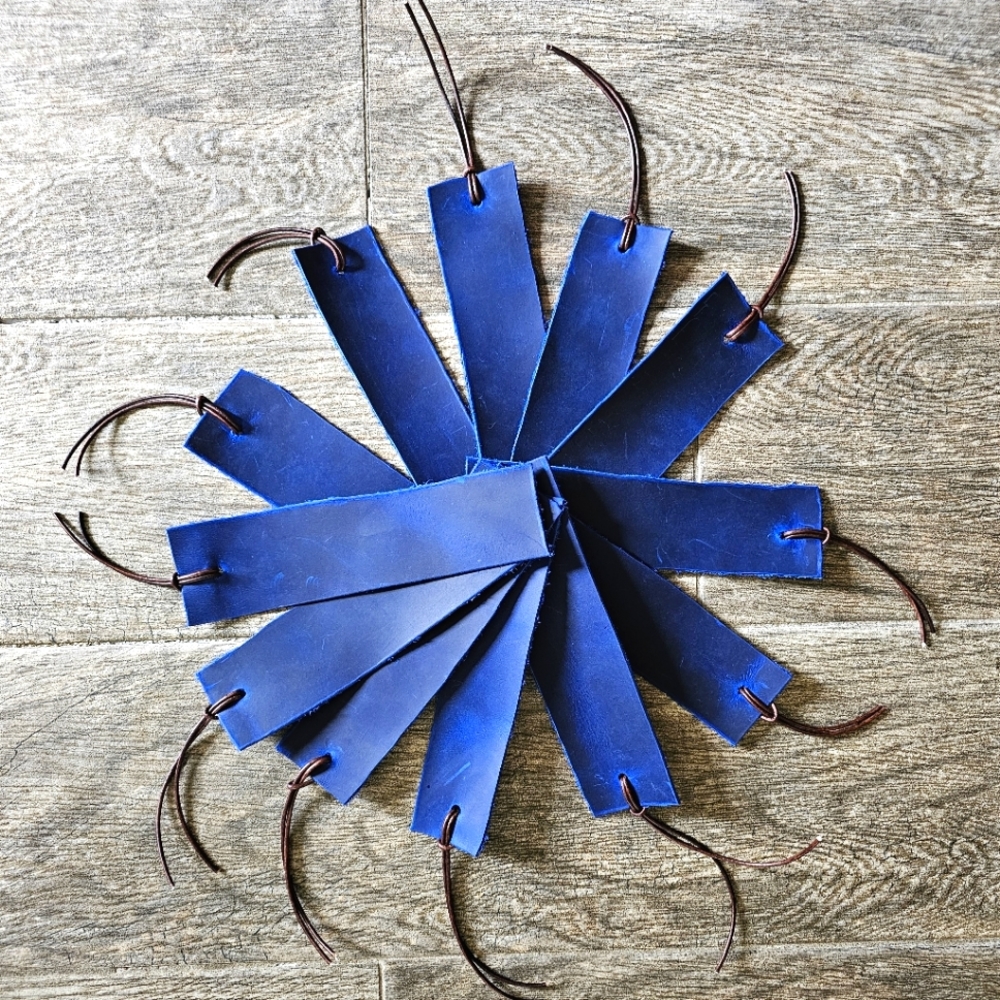 Handmade leather bookmark